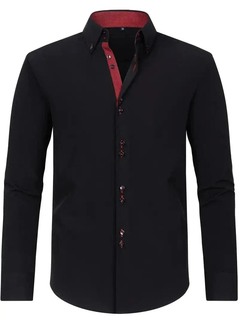 Hank Kent Dual-Tone Cotton Shirt