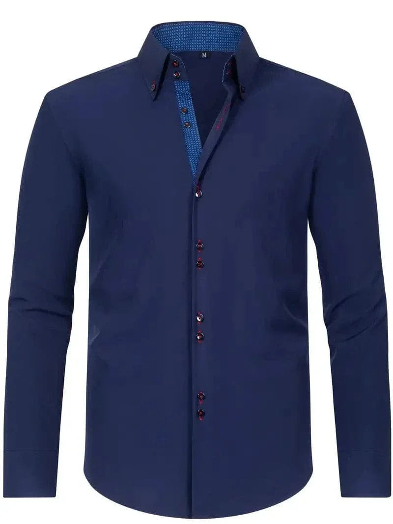 Hank Kent Dual-Tone Cotton Shirt