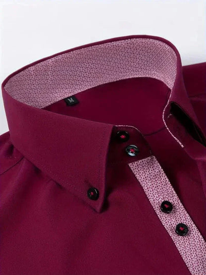 Hank Kent Dual-Tone Cotton Shirt