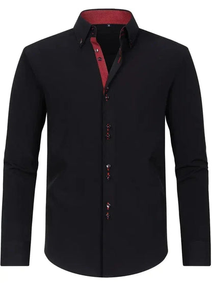 Hank Kent Dual-Tone Cotton Shirt