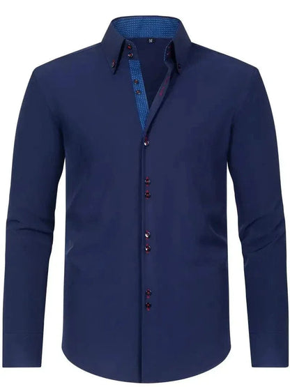 Hank Kent Dual-Tone Cotton Shirt